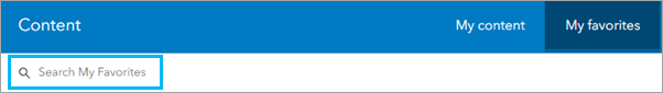 The search box under the Content banner searches the active content tab. The search box under the Content banner searches the active content tab.